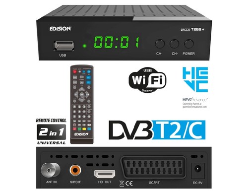 Edision picco t265 dvb - t265+, dvb-t2/c