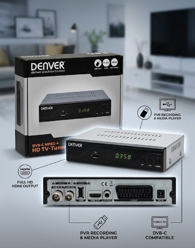 Denver kabel receiver dvbc 120 - denver, kabel-receiver